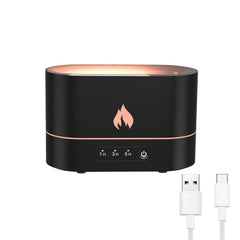 Flame Diffuser Humidifier - Aromatherapy Cool Mist Humidifier for Bedroom