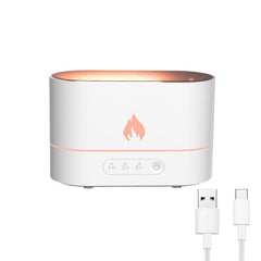 Flame Diffuser Humidifier - Aromatherapy Cool Mist Humidifier for Bedroom