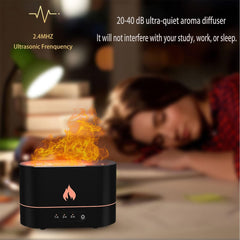 Flame Diffuser Humidifier - Aromatherapy Cool Mist Humidifier for Bedroom